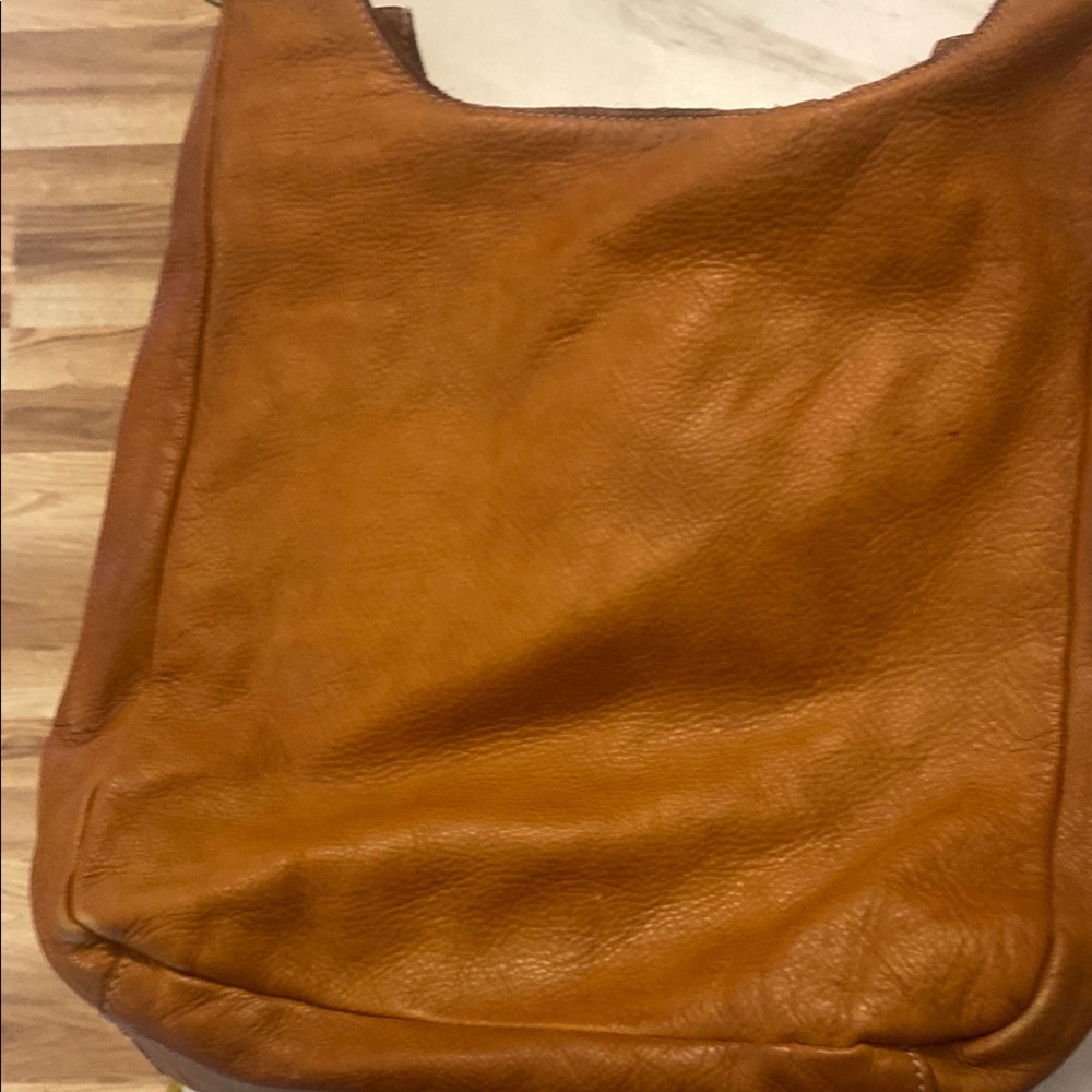 Tan Leather Tote Bag